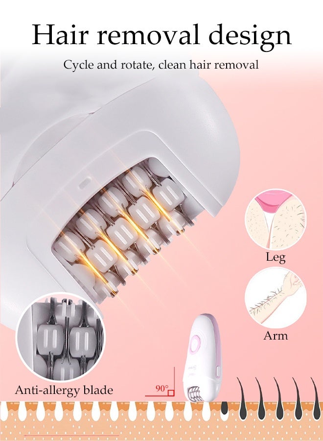DUNISO Electric Hair Remover，3 in 1 Hair Removal Epilator，USB Rechargable Female Epilator，Waterproof and Easy to Clean，for Arms, Legs, Underarms, Bikini Area, and Face - Image 4