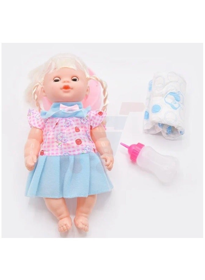 بيبي لعبة دمية بيبي بورن جيرل للأطفال مع زجاجة الرضاعة - Image 2