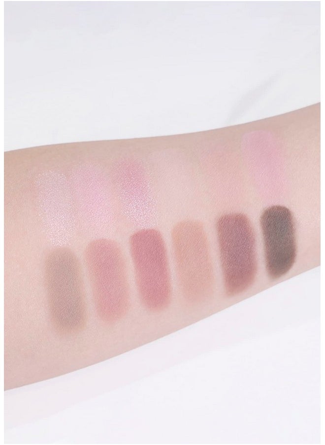COLORGRAM - Pin Point Eyeshadow Palette 02 Pink+Mauve= | Ultra-Blendable Matte, Glitter, Shimmer Shades For Daily Makeup | K-Beauty Eye Palette With Easy-To-Use Calculator Design - Image 1