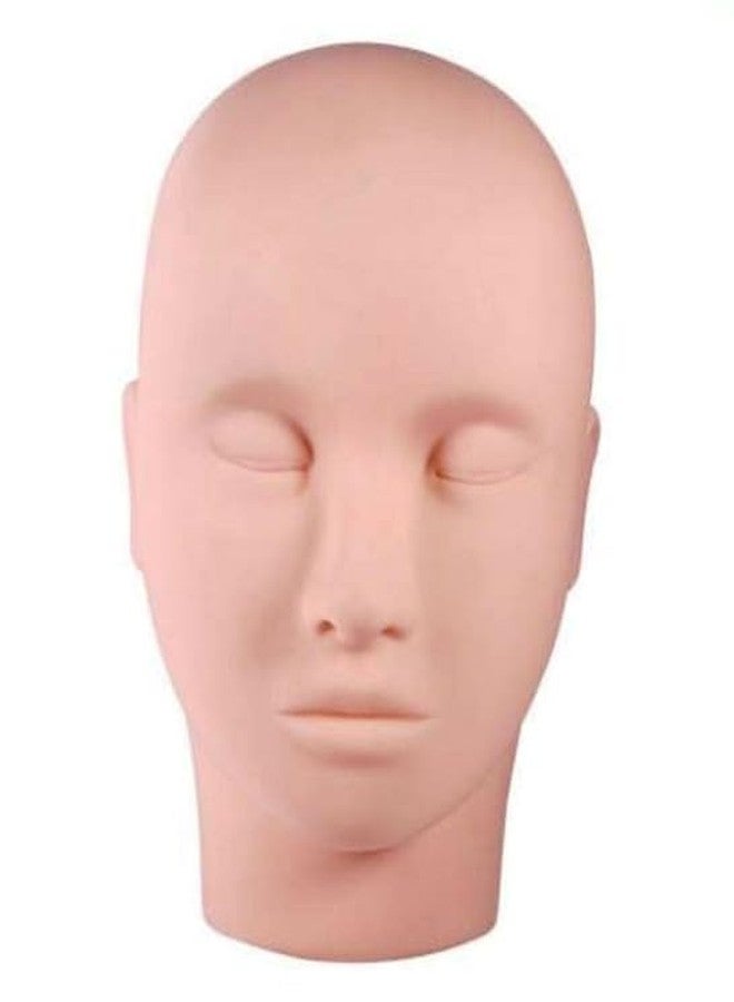 SOHAM SHREE Mannequin Head for Makeup Practice, Eyelash Mannequin Training Head Closed Practice Model Massage Head Dummy (Mannequin Head) - Image 1