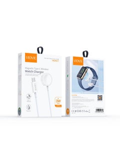 Vidvie Wireless charger for smartwatch, 3 watts compatible with Apple-Watch series 1/2/3/4/5/6/7/8/se2/se/ultra  - Image 2
