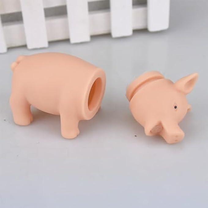 Nurnesy Soft Rubber Snorting Pig Squeeze Toy, Stress Relief, Increase Bond, Compact and Lightweight, for Office, Home and Travel - Image 5