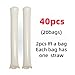 ROSEBB 40pcs Round headTeam Spirit Boom Sticks Thunder Sticks Cheering Sticks Team Spirit Plastic Cheerleading Spirit Stick Clapper Inflatable Noise Maker Sports Supply White - Image 3
