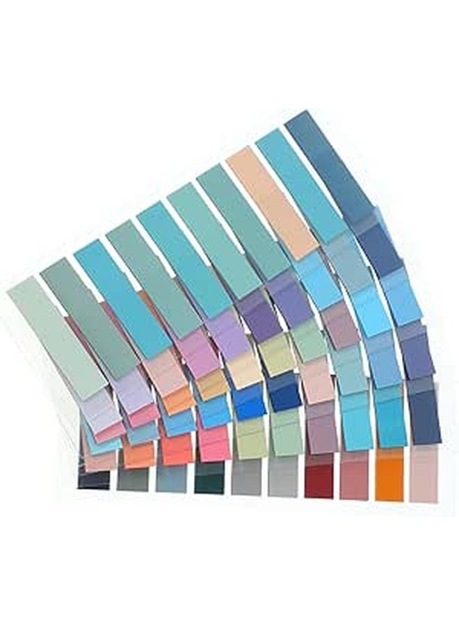Writable Colorful Page Tabs 6 Sheets for Book Annotation Notebooks Binders Study Supplies - Image 1