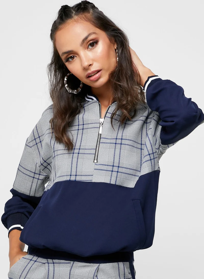 Ginger Checked Sporty Joggers Set