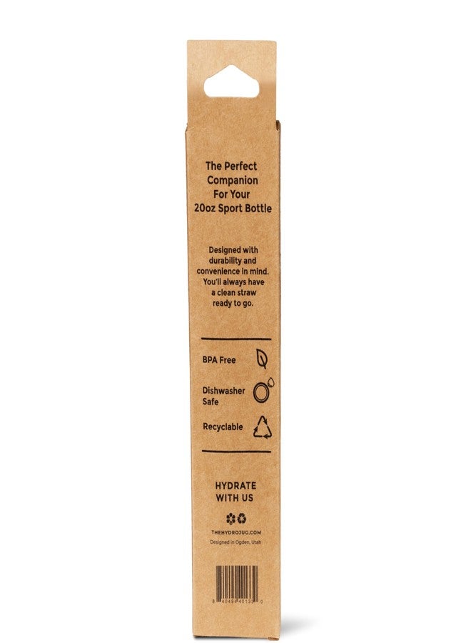 Hydrojug Eco-Friendly Reusable Straws - Ideal for 20 oz, 32 oz, 40 oz Sport Bottles - Dishwasher Safe & BPA-Free - Image 2