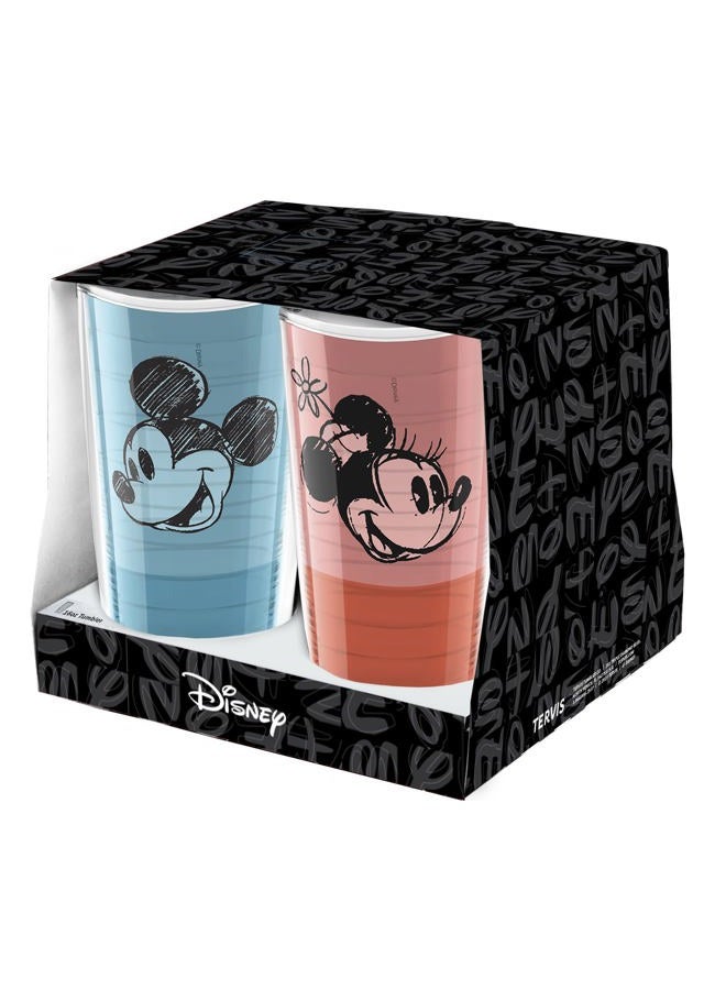 Tervis Disney Mickey Group Model Collection Made in USA Double Walled Insulated Tumbler, 16oz-4pk, Classic - Image 2