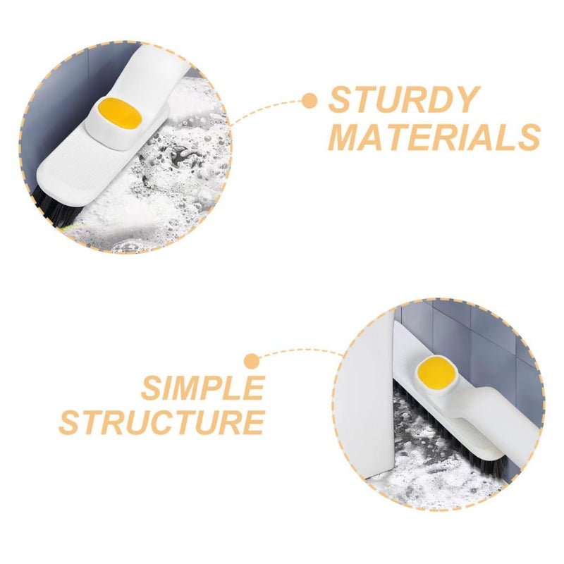 Multi Functional Crevice Cleaning Brush Set Hard Bristle for Bathroom Tile and Floor Gaps - Image 4
