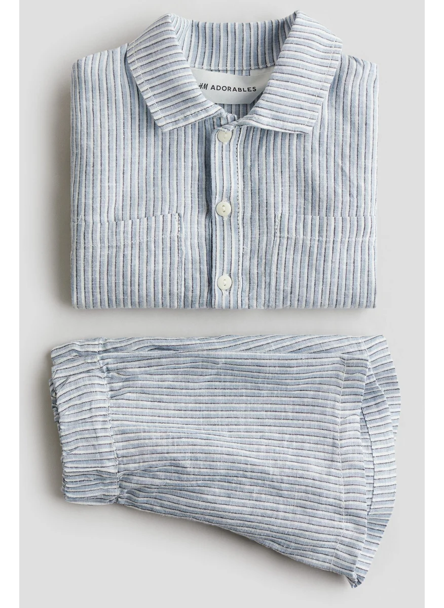 H&M 2-Piece Linen-Blend Set