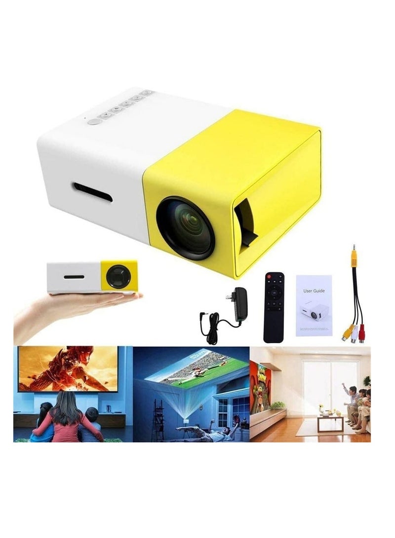 Enhance your viewing experience with this 1080P LED projector featuring USB HD AV & TF card slots.Mini pocket projector comes with a remote controller making it compatible with smartphones,laptops ,PC  - Image 1