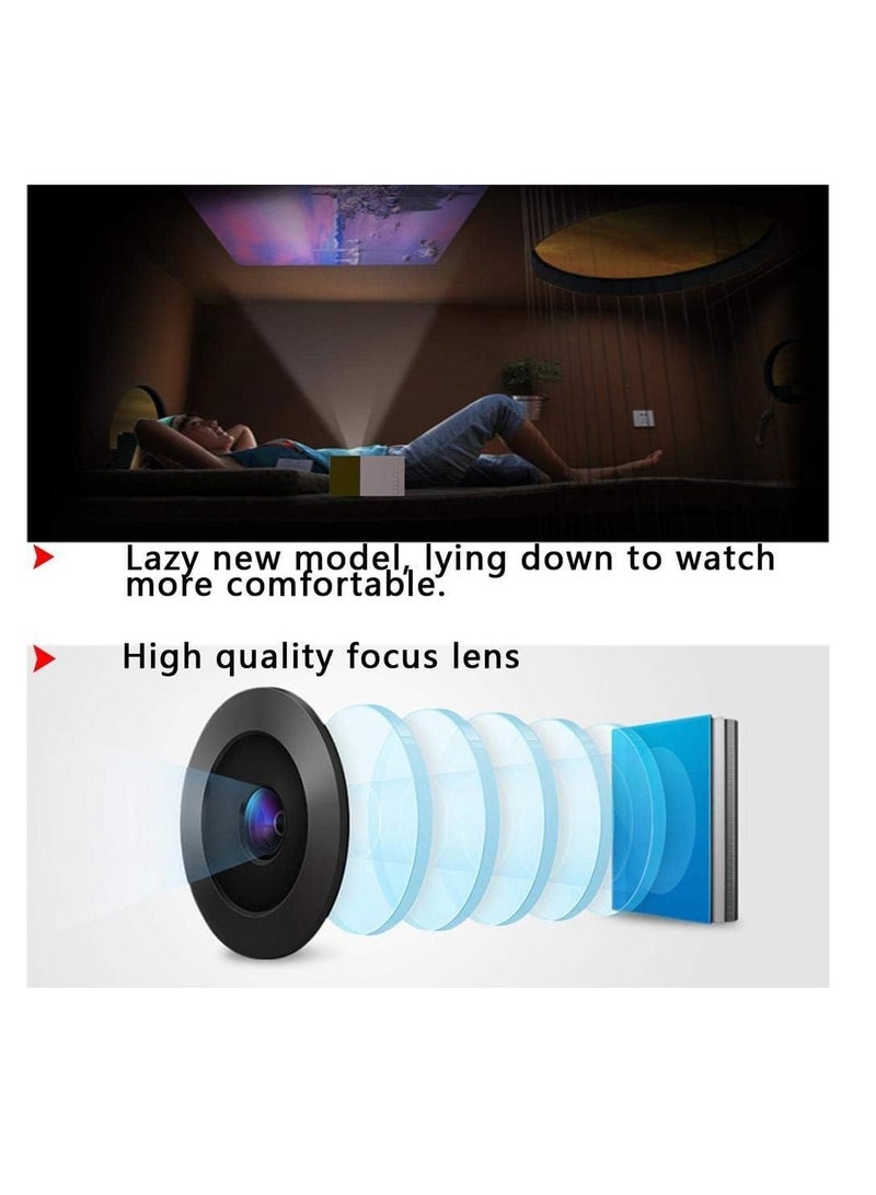 Enhance your viewing experience with this 1080P LED projector featuring USB HD AV & TF card slots.Mini pocket projector comes with a remote controller making it compatible with smartphones,laptops ,PC  - Image 3