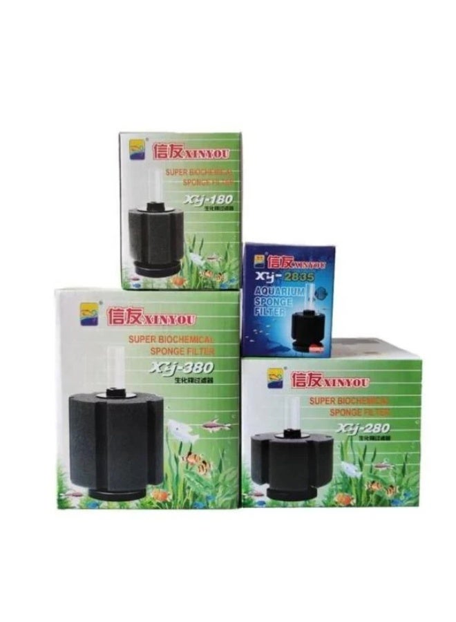 XINYOU Bio Sponge Filter XY Series - Aquarium Filter for Small & Medium Fish Tanks – (XY-180 / XY-280 / XY-380) - Image 1