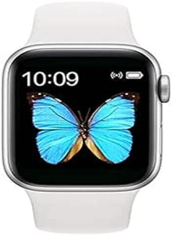Generic - T500 full touch screen Smartwatches Bluetooth fitness tracker smart watch heart rate monitoring watch for Android iOS,MonsterAmy (Color : White) - Image 1