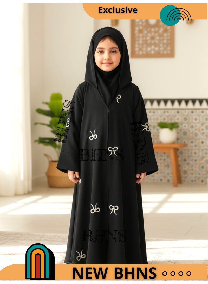بهنس لبس للبنات عباية بنات عباية اطفال ملابس للبنات هدايا بنات عباية صغار  لباس بناتي جلابية اطفال لبس بناتي هدية بنات مناسب لجميع المناسبات - Image 3