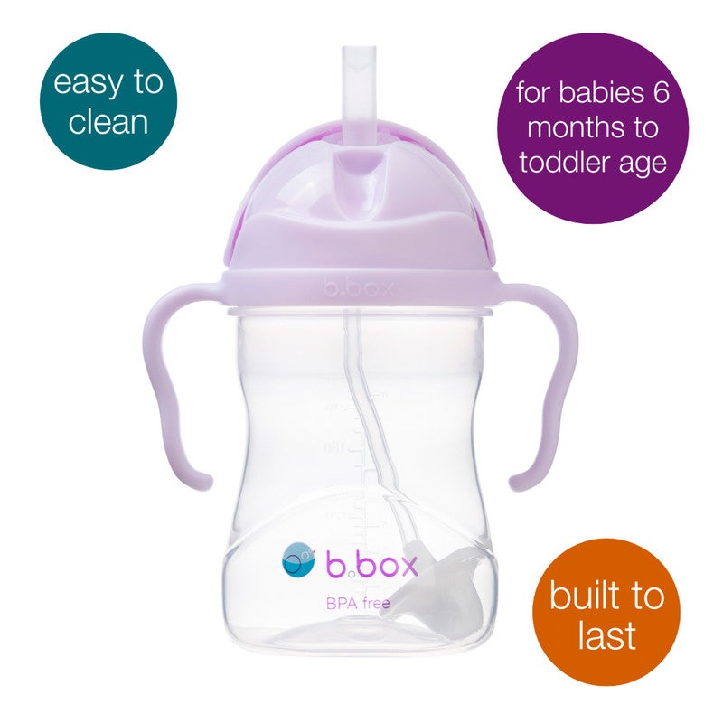B.Box Leakproof Sippy Cup with Weighted Straw | 240ml (8.1 fl oz) | BPA Free | Easy Grip Handles | For Babies & Toddlers – BoysenBerry - Image 2