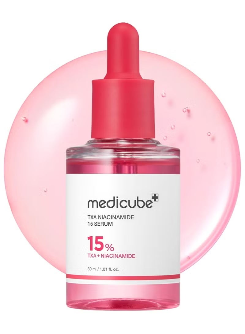ميديكيوب سيروم 【معجزة التفتيح في 72 ساعة】 بعنصري TXA 5% + النياسيناميد 10% للعناية ببقع البشرة — "السيروم الوردي المُشِع" المُصمم للبشرة غير المتجانسة اللون والخشنة الملمس - Image 1
