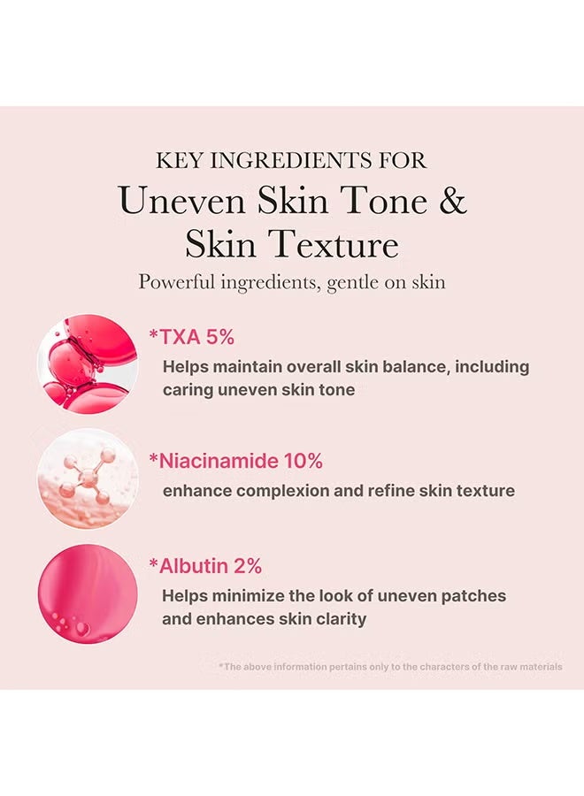 ميديكيوب سيروم 【معجزة التفتيح في 72 ساعة】 بعنصري TXA 5% + النياسيناميد 10% للعناية ببقع البشرة — "السيروم الوردي المُشِع" المُصمم للبشرة غير المتجانسة اللون والخشنة الملمس - Image 4