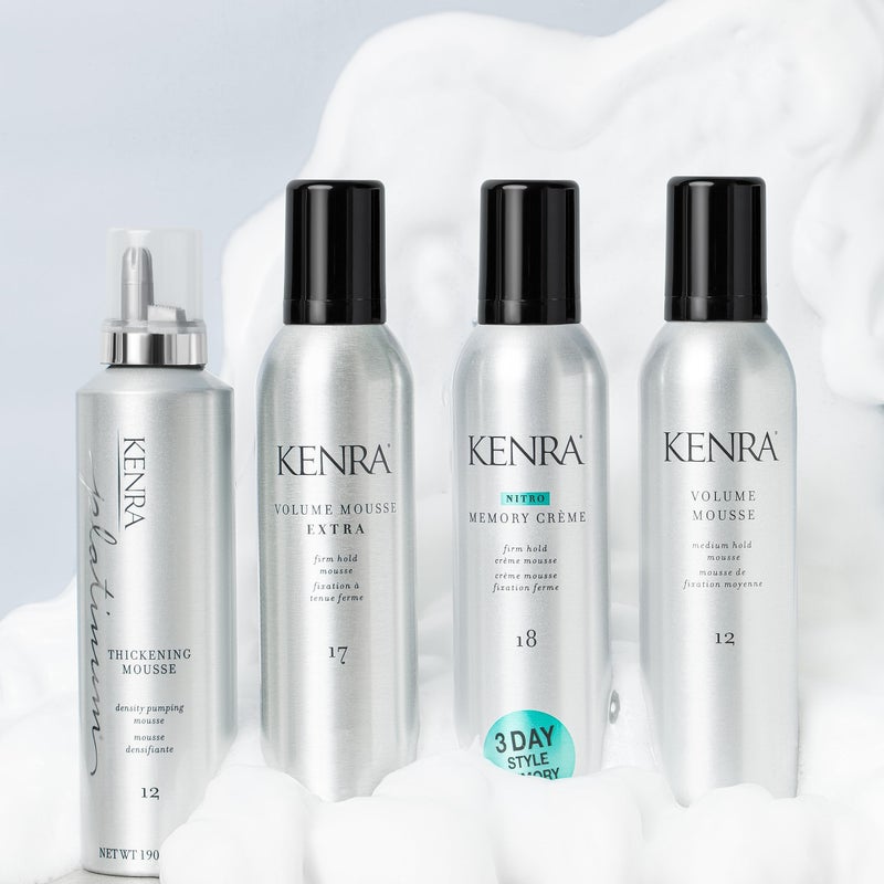 Kenra Platinum Thickening Mousse 12 | Volumizing Styler | Adds Fullness & Body | Humidity Protection Up To 48 hours | Desity Plumping up tp 150% | Thermal Protection | All Hair Types | 6.7 oz - Image 3