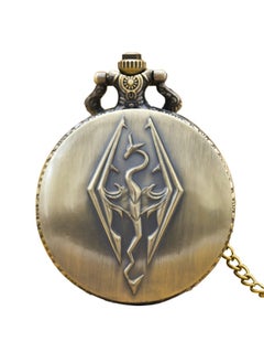 NIBEMINENT Vintage Metal Analog Pocket Watch Unisex Casual Style 