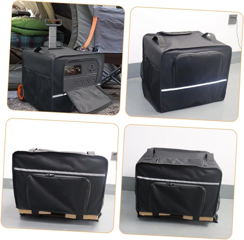 Toddmomy Heavy Duty Generator Cover and Weatherproof for Portable Power Generators Easy to Install Outdoor Shield Convenient Storage Pockets - Image 3