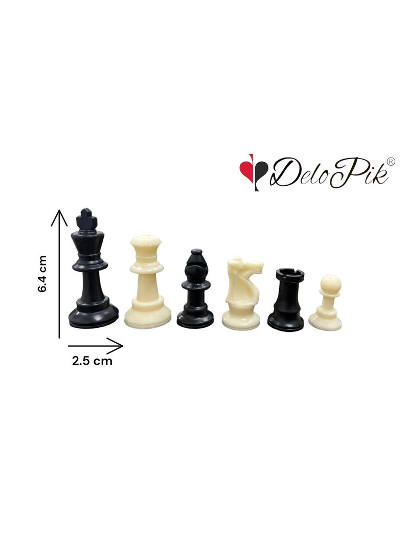 DeloPik Portable Chess Set, Travel Board Games for Kids and Adults, Folding Roll up Chess Game Sets, Tournament Thick Mouse pad Mat with Storage Bag (51 * 51 cm) - Image 3