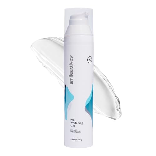 Smileactives Teeth Whitening Gel for Toothpaste with ClinicalGrade Hydrogen Peroxide Tooth Stain Remover for White Teeth Dentist Quality Pro Whitening Gel to Remove Stains 90 Day 38 oz Bottle - Image 1