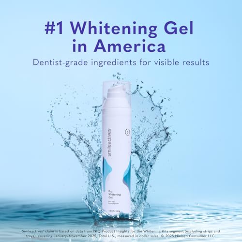 Smileactives Teeth Whitening Gel for Toothpaste with ClinicalGrade Hydrogen Peroxide Tooth Stain Remover for White Teeth Dentist Quality Pro Whitening Gel to Remove Stains 90 Day 38 oz Bottle - Image 3
