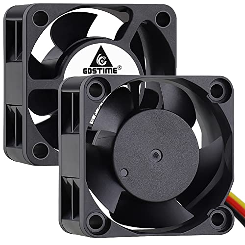 GDSTIME 40mm Fan, 12V 3Pin Fan, 40mm x 40mm x 20mm 4020 0.1A Brushless CPU Cooler - Image 1