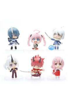 General 6-Piece Set That Time I Got Reincarnated as a Slime Anime Figures Action Figures Anime Game Figure Model Toy Statue Figures Ornaments for Children Gift Birthday  - Image 1