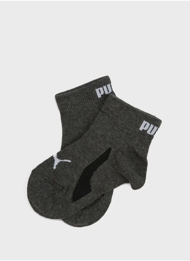 PUMA 3 Pack Kids Quarter Socks