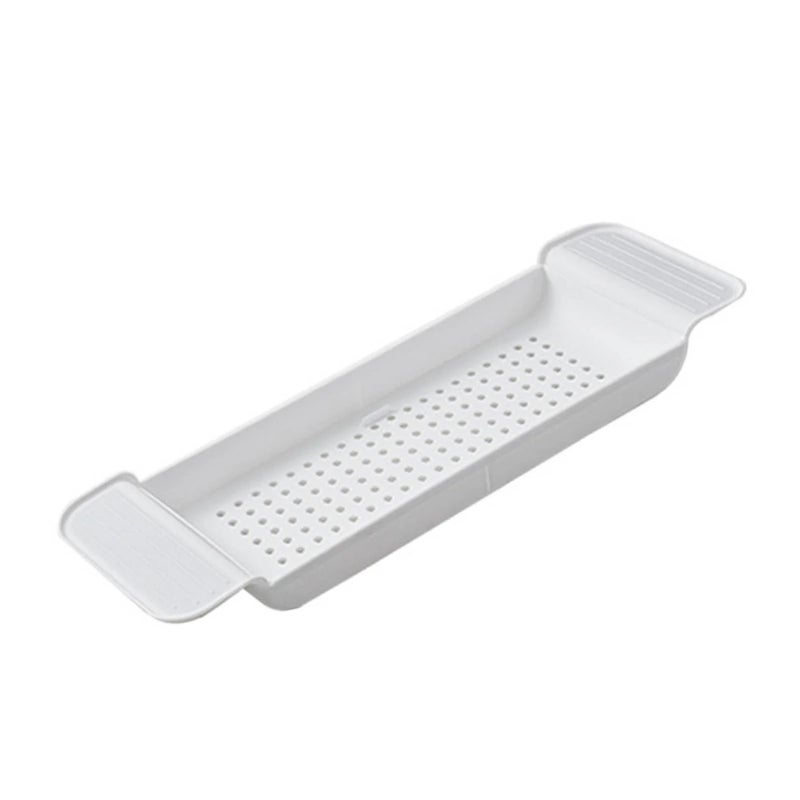 Bathtub Tray Stable Placement Expandable Plastic Material Draining Design Bath Caddy Tub Table for Bathroom - Image 5