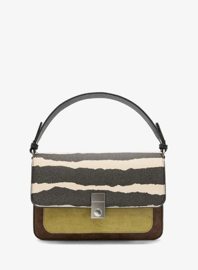 بارفوا حقيبة كروس بودي مطبوعة بطبعة حيوانية مع غطاء