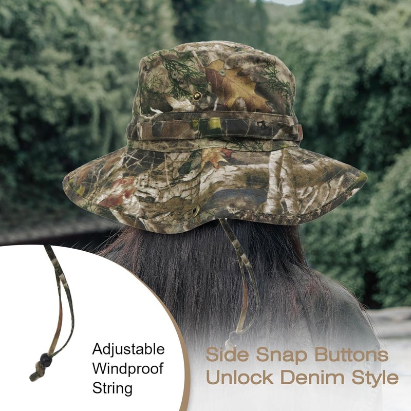 Phaiy Bucket Hat Wide Brim UV Protection Sun Hat Boonie Hats Fishing Hiking Safari Outdoor Hats for Men and Women - Image 4
