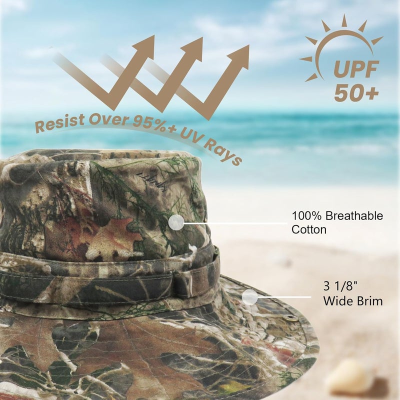 Phaiy Bucket Hat Wide Brim UV Protection Sun Hat Boonie Hats Fishing Hiking Safari Outdoor Hats for Men and Women - Image 2