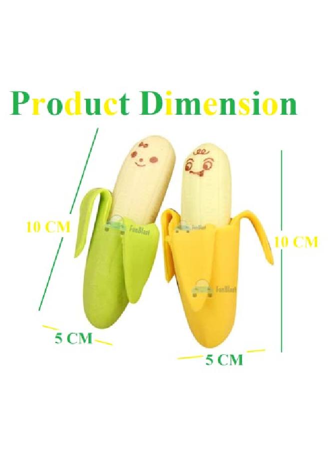 FunBlast ممحاة للأطفال على شكل موز مجموعة ممحاة ممحاة للأطفال مجموعة ممحاة أنيقة لهدايا العودة مجموعة قرطاسية للأطفال ممحاة مطاطية للأطفال ممحاة للأطفال للمدرسة (عبوة من 2 قطعة) - Image 3