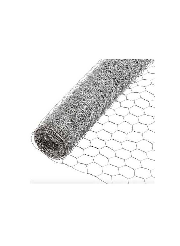 Generic hicken Wire Net Galvanised Hexagonal Hardware Mesh Poultry Netting Fence for Chicken, Rabbit, Vegetables & Garden Protection Netting and Multipurpose Use Etc… (1.20 x 3 Meter)  - Image 3