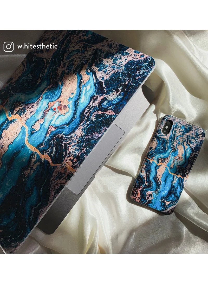 BURGA Luxury Gold Glitter Marble Phone Case Compatible with Samsung S24 Ultra  Double Layer Silicone Protective Case Mystic River