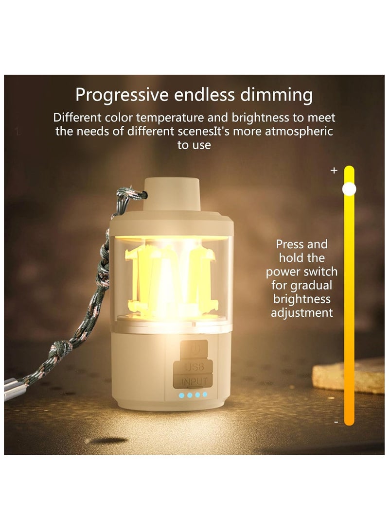 Multi-Functional Flashlight Camping Lantern- 1800mAh, 20-180 Lumen, Rechargeable LED Flashlight Atmosphere Light with 3 Lighting Modes, Protable  Hangable, IP44 Waterproof, Perfect for Camping, Powe - Image 5