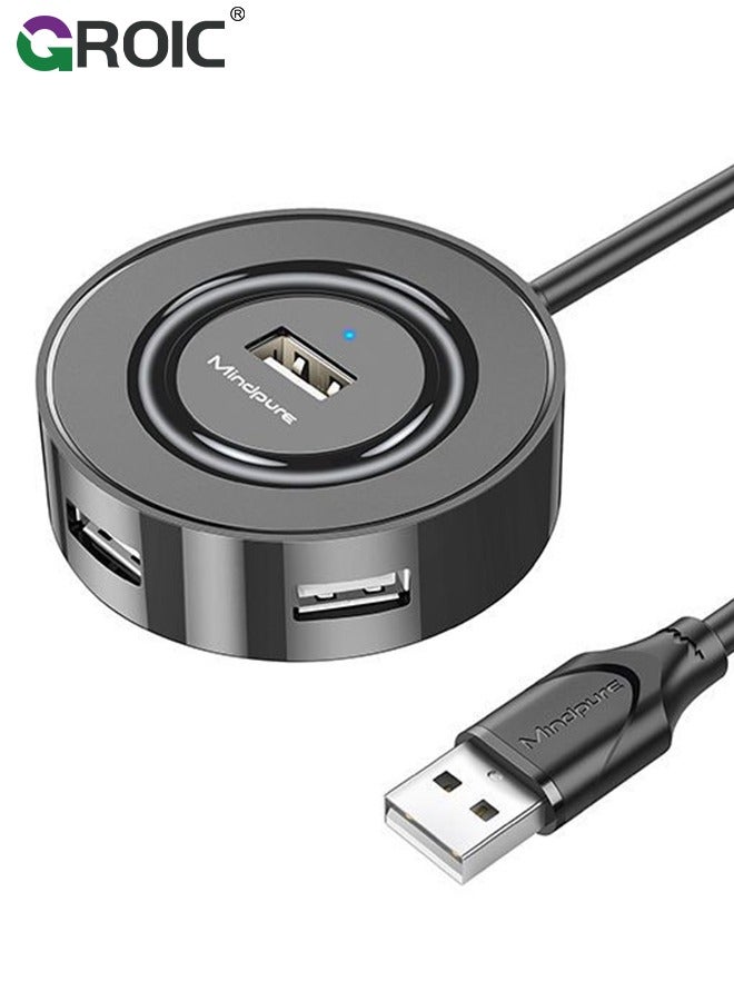 4-Port Expansion USB Splitter, 2.0 4-Port HUB Hub Docking Station Laptop Driver-Free plugging and Play for Pro Air Laptop Computer
