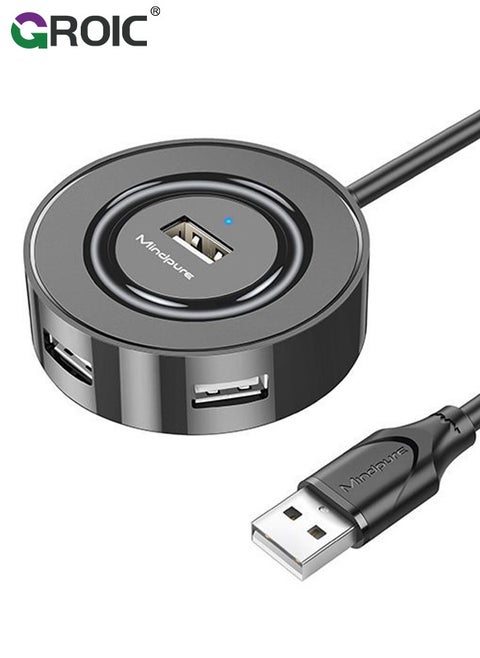 4-Port Expansion USB Splitter, 2.0 4-Port HUB Hub Docking Station Laptop Driver-Free plugging and Play for Pro Air Laptop Computer