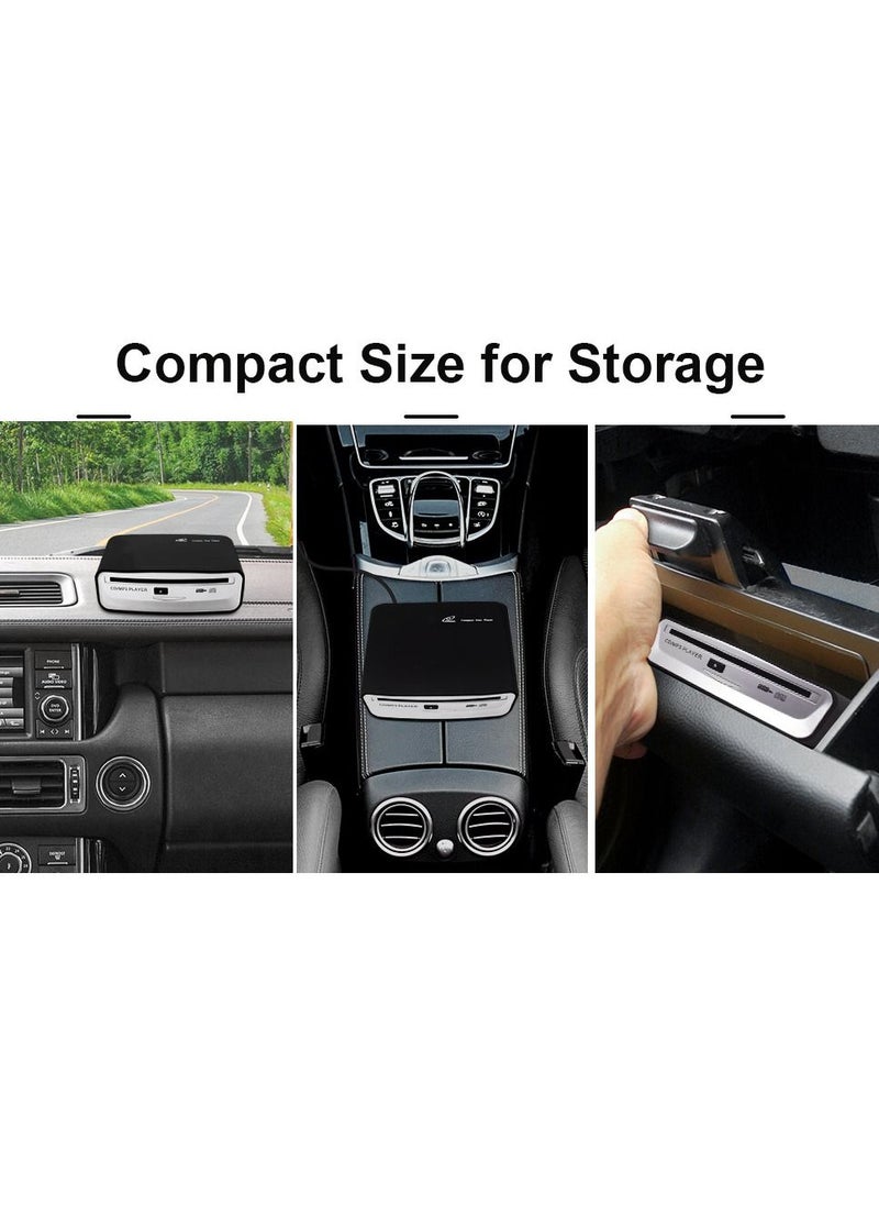 Generic - External Universal CD Player for Car - LEHWEY Portable CD Player with Extra USB Extension Cable, Plugs into Car USB Port, Laptop, TV, Mac, Computer, for Android 4.4 and Above Navigation - Image 1