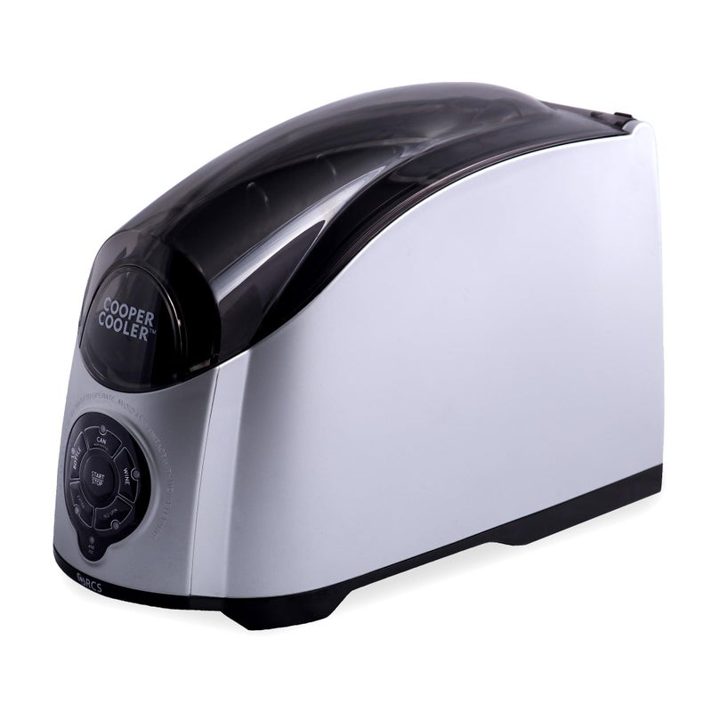 Cooper Cooler Cooper Cooler  Rapid Beverage  Wine Bottle Chiller for Home Bars  Dorms Automatic Touchpad Quick Chill Functionality Efficient Ice  Water System Perfect for Sodas Beer Wine  Silver