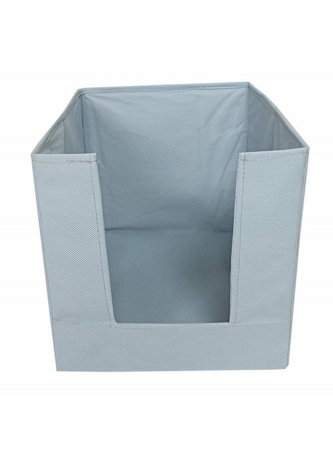 Kuber Industries Stylish Shirt Organizer for Wardrobe|Foldable Non Woven Shirt Stacker|Drawer Storage Unit For Closet Cuboard|Clothes Storage box|Pack of 4 (Grey) - Image 3