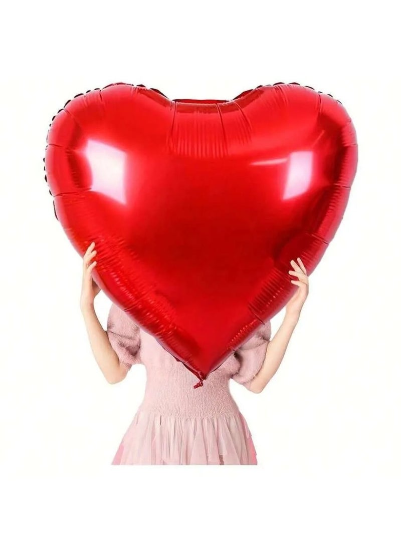 زينه يوم الحب بالونات معدنيه كبيره بتصميم قلب مجموعه من قطعتين تضيف أجواء دافئة ومليئة بالفرح والحب للاحتفال بيوم الحب ، الذكرى السنويه ، المفاجات الرومانسيه ، اعياد الميلاد و جميع المناسبات الخاصه - Image 5