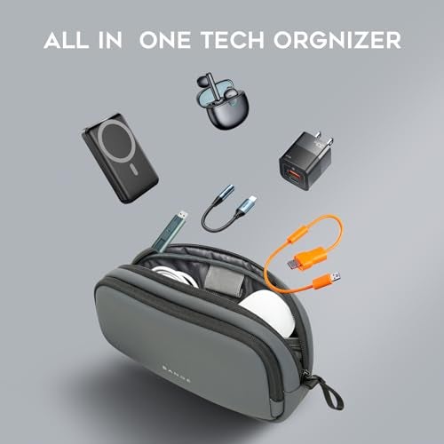 BANGE Cable Organizer Pouch，Water Resistant Tech Accessories Bag Carry Storage，Electronic Accessory Case for Charger, Cables, Power Bank, Hard Drive, Cords - Image 5