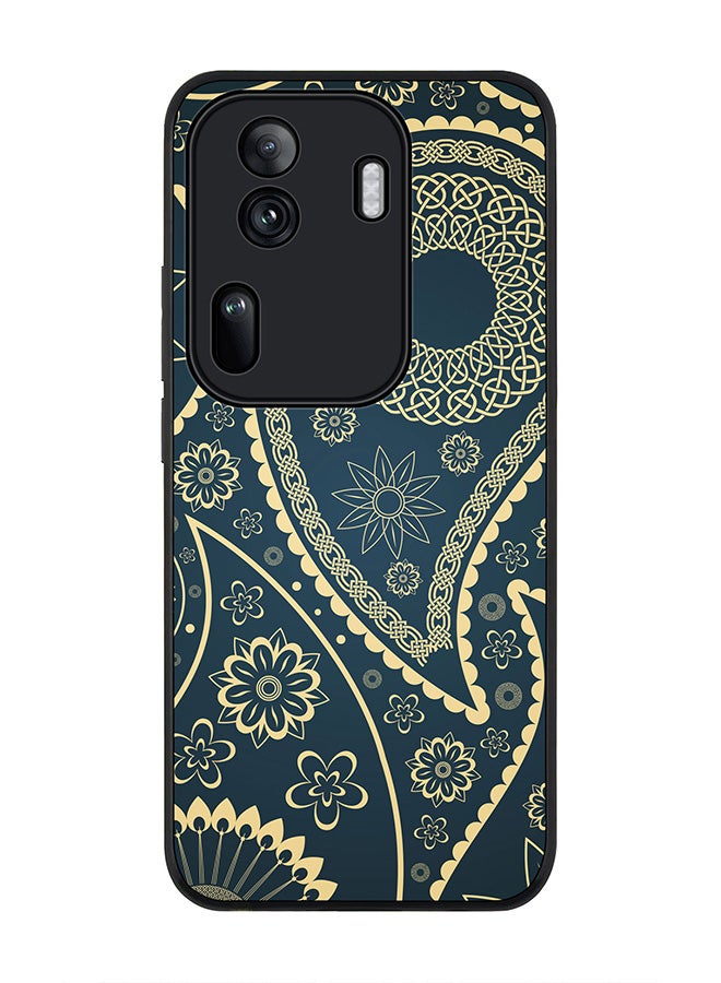 Stylizedd Rugged Black Edge Case for Oppo Reno11 Pro, Slim fit Soft Case Flexible Rubber Edges Anti Drop TPU Gel Thin Cover -  Indian Nights - Image 1