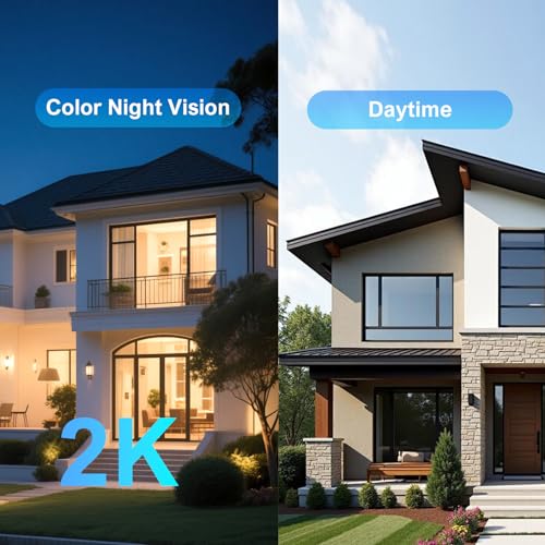 Vearoat 4G LTE Cellular Security Camera Outdoor System, 365 Days Unlimited Data,Wireless Solar Security Camera，Remote Monitoring, Motion Sensor, Human Tracking, 360°Viewing,2K Color Night Vision - Image 4