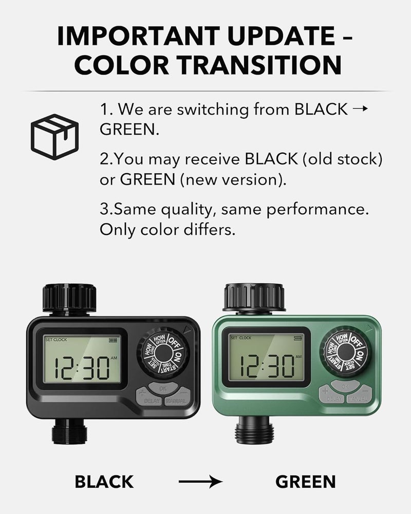 BN-LINK BN LINK Programmable Sprinkler Timer with Rain Delay – Waterproof Digital Water Timer for Garden Hoses, Manual & Automatic Irrigation System, 1 Outlet - Image 2