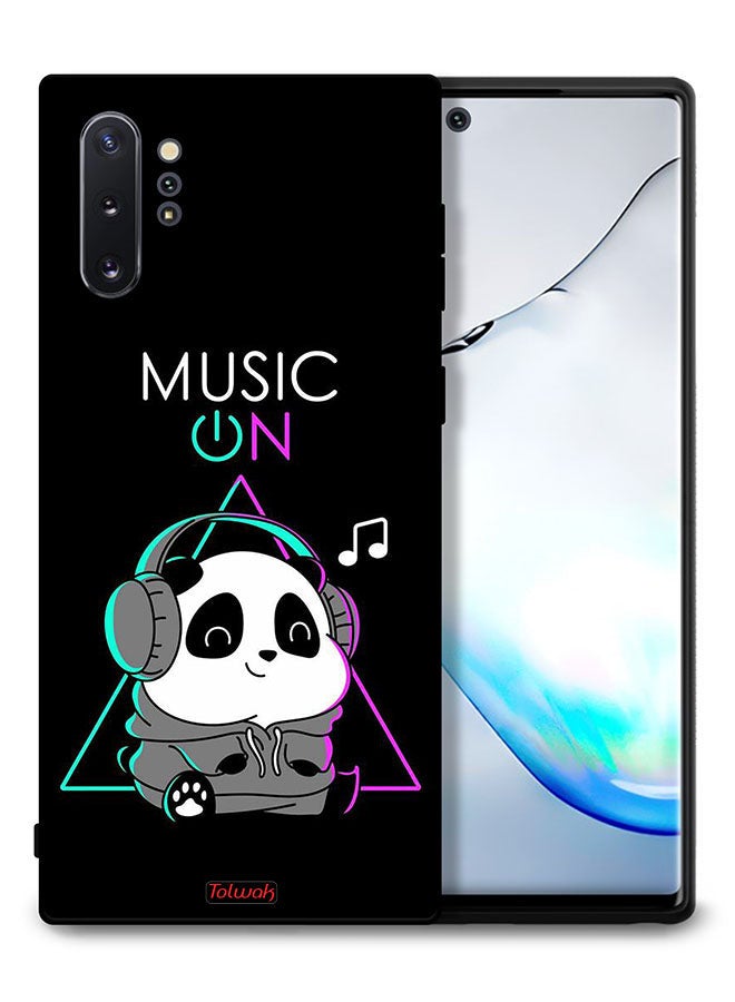 Tolwak Samsung Galaxy Note 10 Plus 4G Protective Case Cover Music On Panda - Image 1