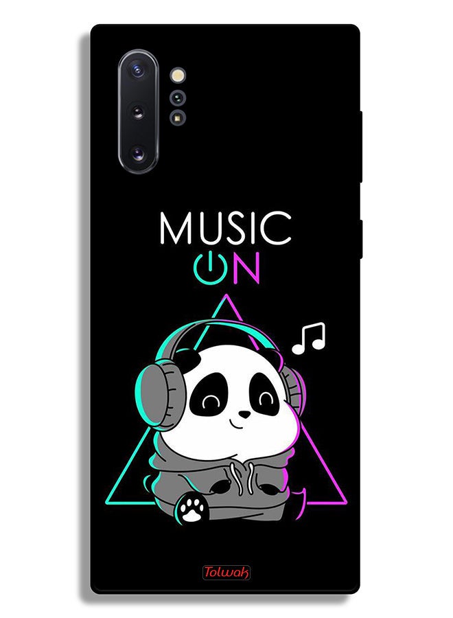 Tolwak Samsung Galaxy Note 10 Plus 4G Protective Case Cover Music On Panda - Image 2